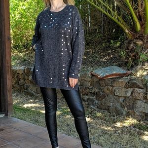 Ship N Shore Sequin Sweater Size M